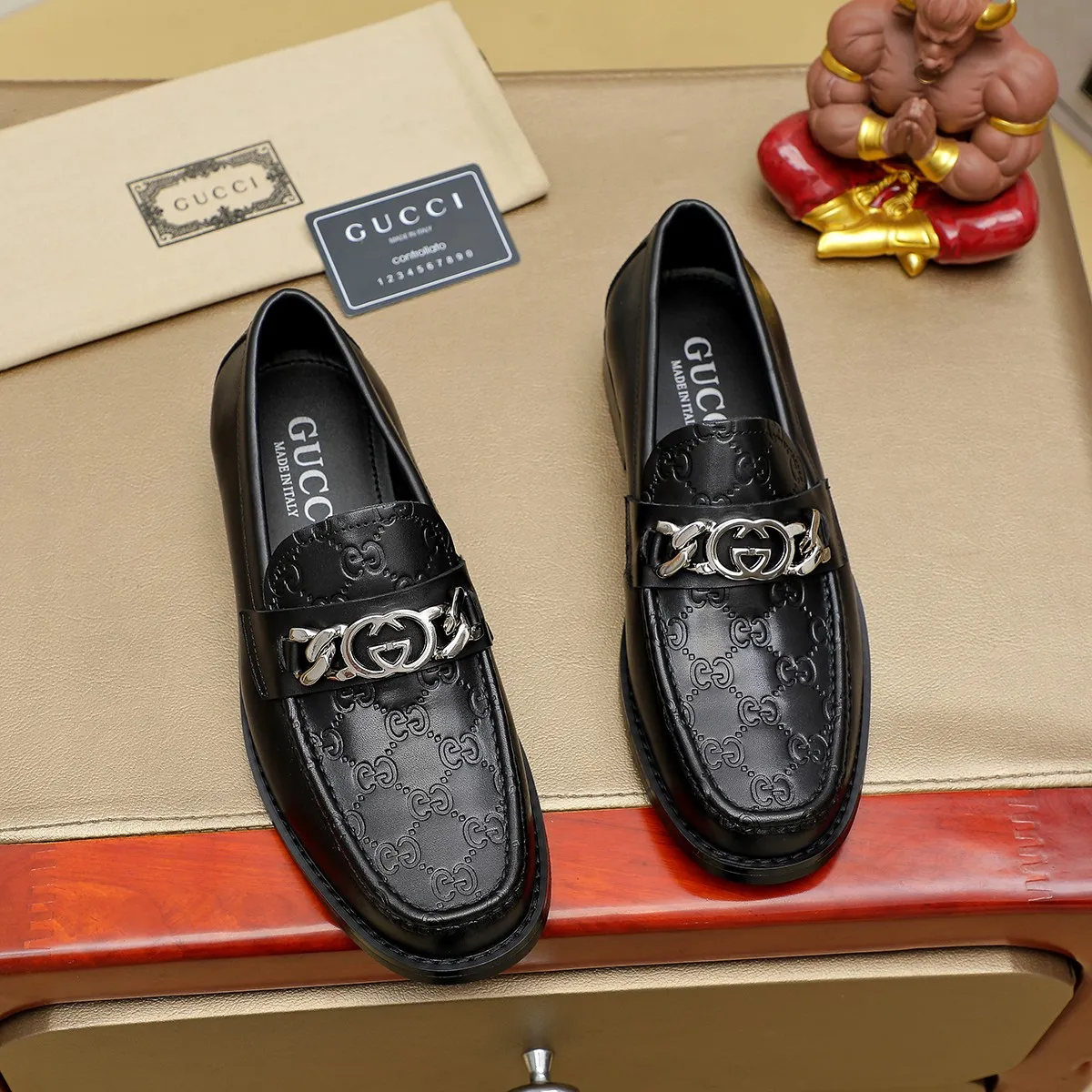 Men's men's shoes💰460💰💰Gucci official website men's business formal leather shoes updated💥Hong Kong counters synchronize new styles💥completely one-to-one replica shipment👍zero gap in counter quality 0⃣️made of imported cowhide on the outside+water-dyed🐂leather lining, color optional! Matching code 38-45